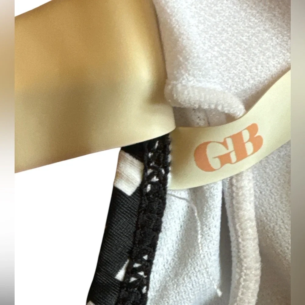 GB Black/White Gingham Bikini‎ Top Removable Pads Women’s Size XS Swimwear